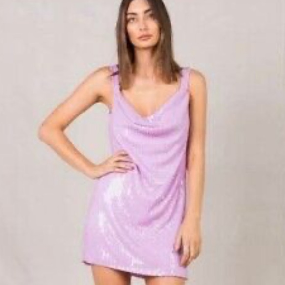 MISHA Maxie Dress in Lilac - Picture 11 of 13